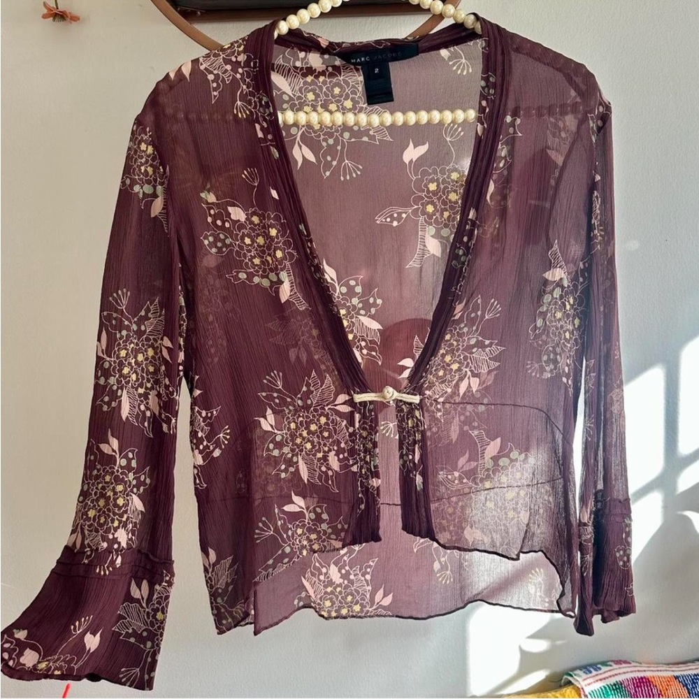Marc Jacobs Floral Silk Blouse